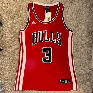 Women’s Adidas Bulls Red Basketball Jersey